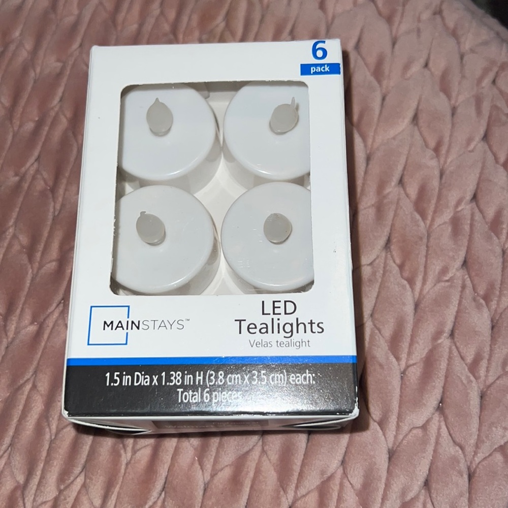 Six pack of LED tea lights